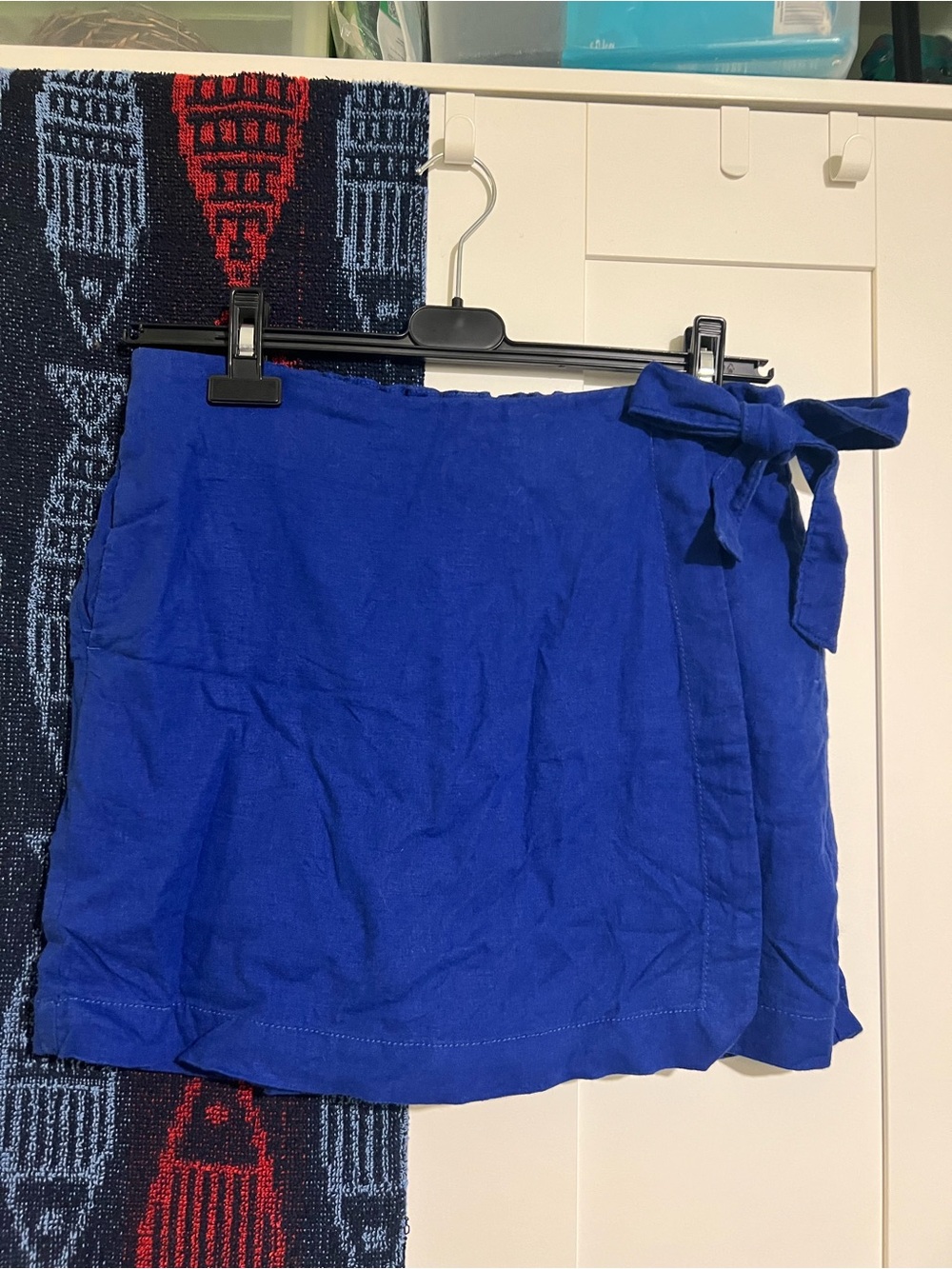Reitmans Royal Blue Wrap Skort with Side Tie